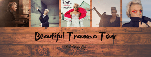 open lace back dress P!nk - Beautiful Trauma